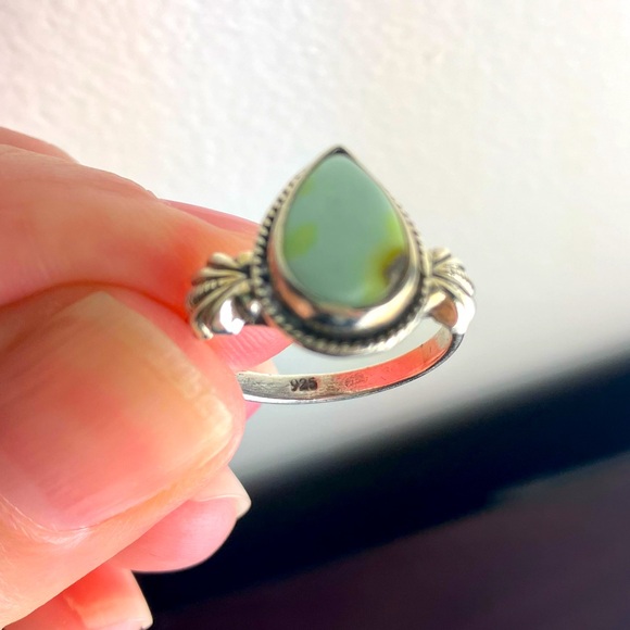 Palomino Variscite Sterling Silver Ring, 6 - Picture 5 of 5